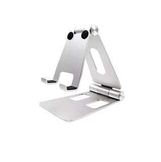 Foto 1 | Soporte Base Para Tableta Y Celulares De Escritorio Aluminio Plata