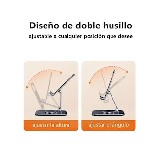 Foto 2 | Soporte Base Para Tableta Y Celulares Rotación 360 Aluminio Negro