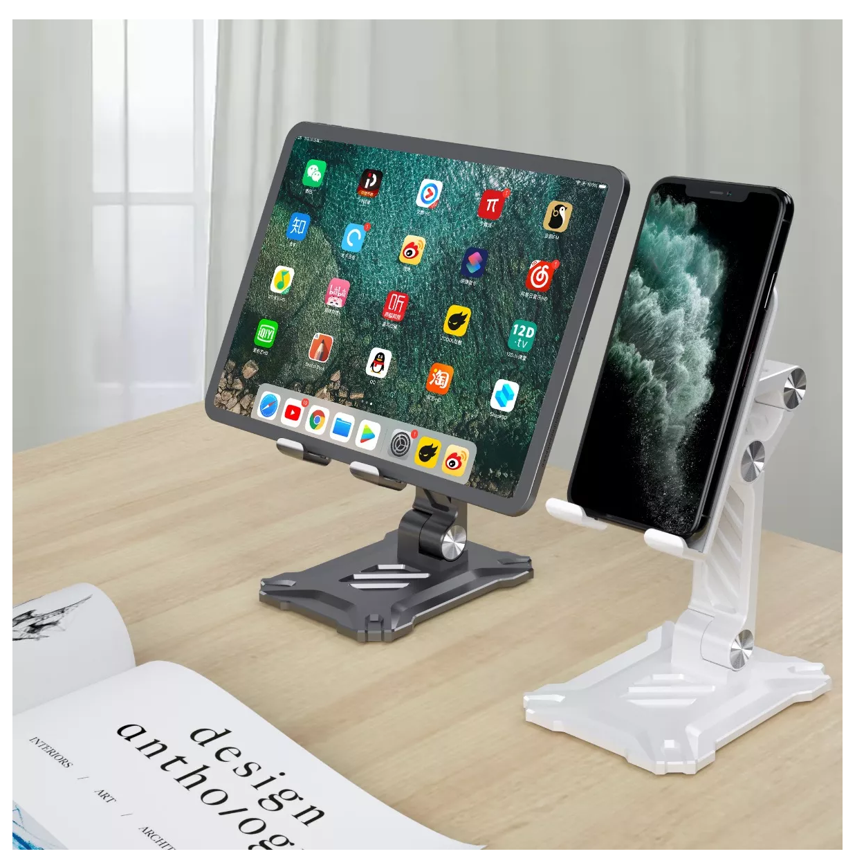Foto 5 pulgar | Soporte Plegable Para Teléfono De Escritorio De Oficina