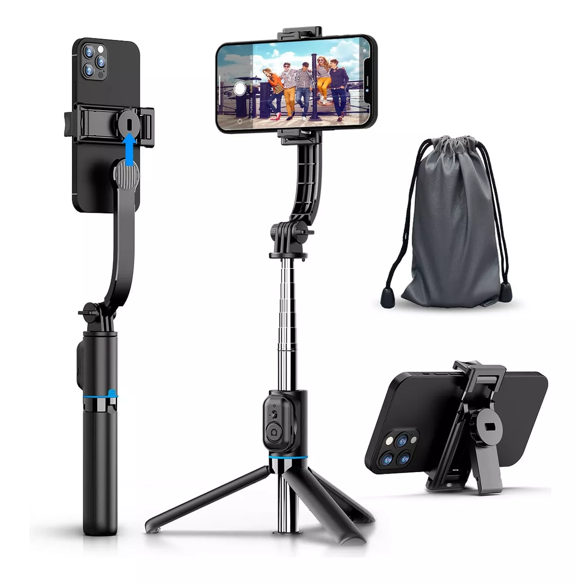 Foto 5 pulgar | Palo Para Selfis Trípode Bluetooth Eo Safe Imports Esi-6782 Negro