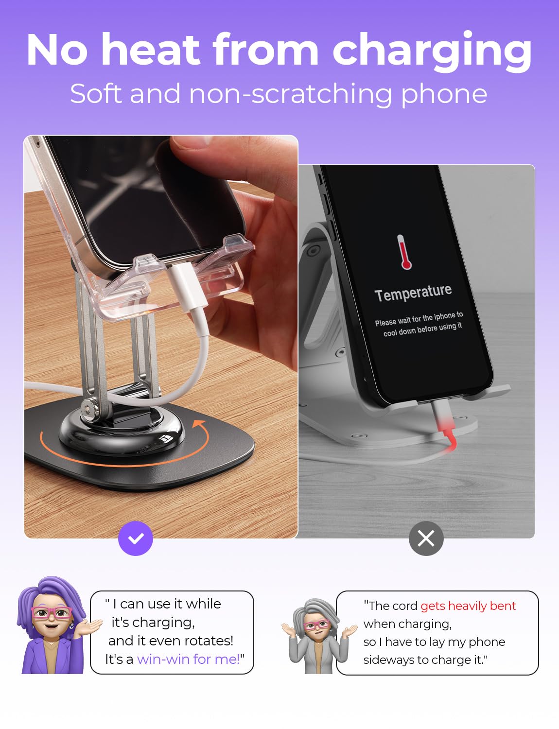 Foto 5 pulgar | Soporte Para Teléfono Lisen Para Iphone Para Escritorio, Acrílico Transparente - Venta Internacional.