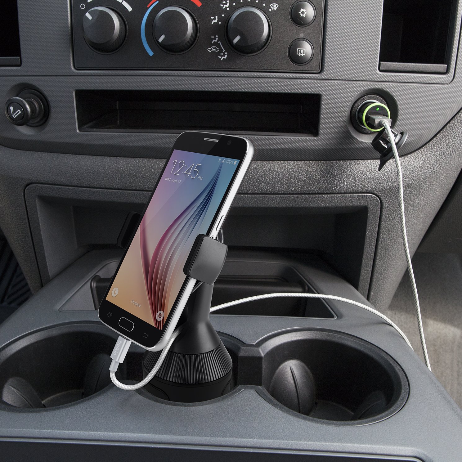 Foto 4 pulgar | Soporte De Copa De Coche Belkin Para Teléfono, Color Negro - Venta Internacional.