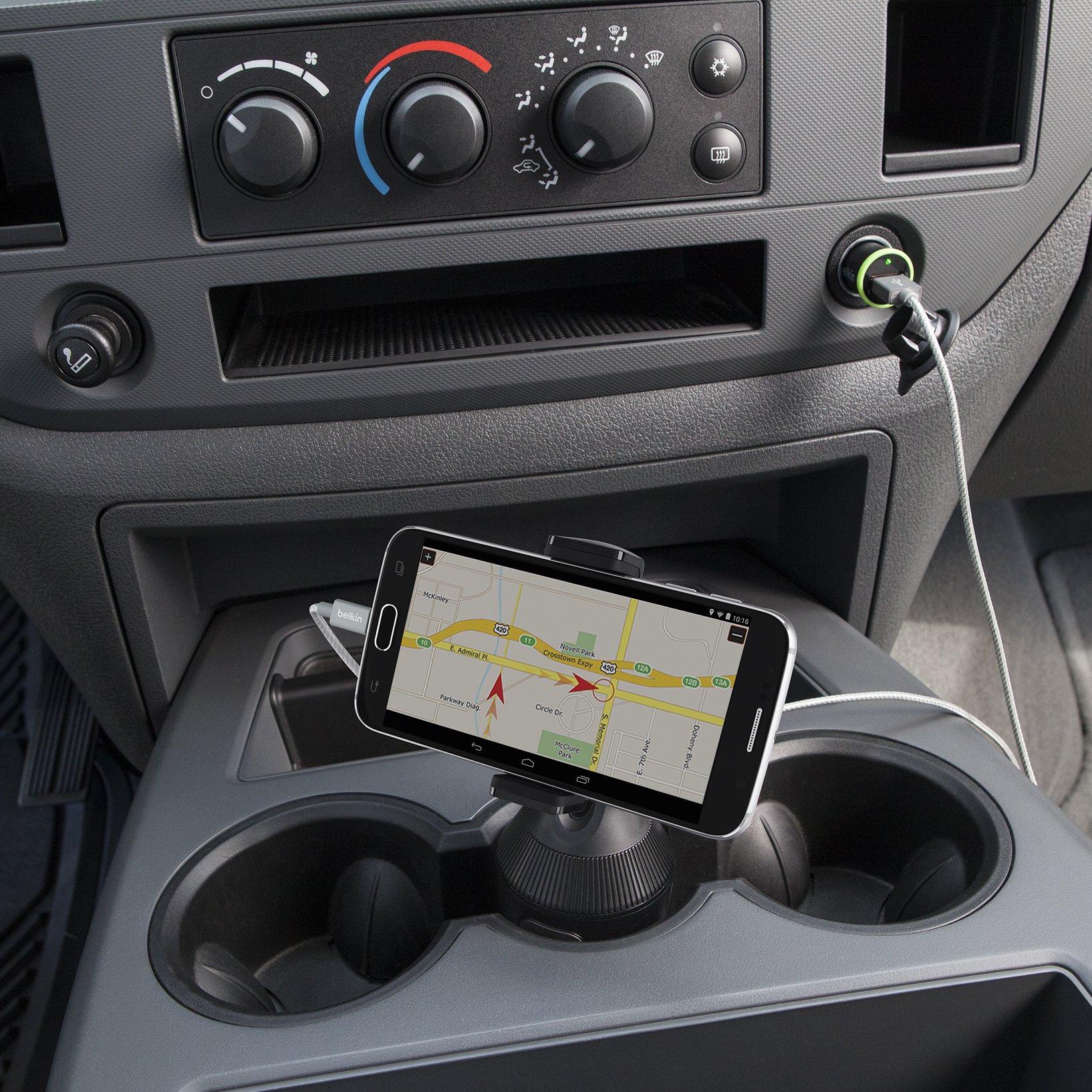 Foto 7 pulgar | Soporte De Copa De Coche Belkin Para Teléfono, Color Negro - Venta Internacional.