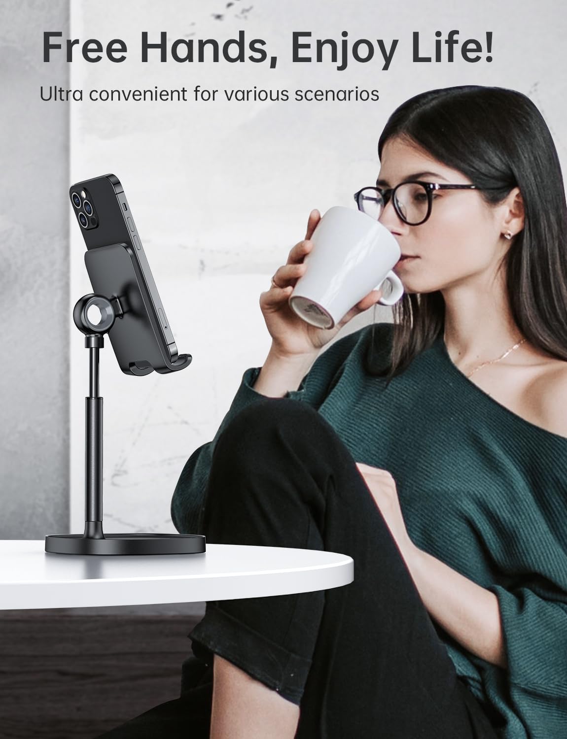 Foto 7 pulgar | Soporte De Teléfono Portátil Lisen Con Ángulo Ajustable Para Iphone 15 - Venta Internacional.