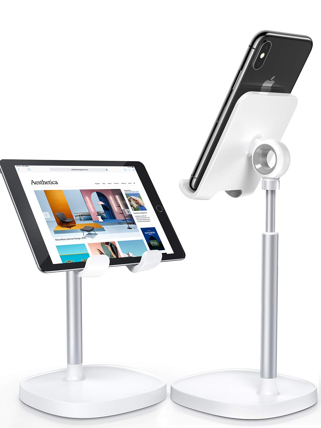 Soporte Para Teléfono Móvil Lisen, Ángulo De Altura Ajustable, Blanco - Venta Internacional.