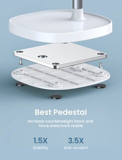 Foto 5 | Soporte Para Teléfono Móvil Lisen, Ángulo De Altura Ajustable, Blanco - Venta Internacional.