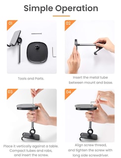 Foto 7 | Soporte Para Teléfono Móvil Lisen, Ángulo De Altura Ajustable, Blanco - Venta Internacional.