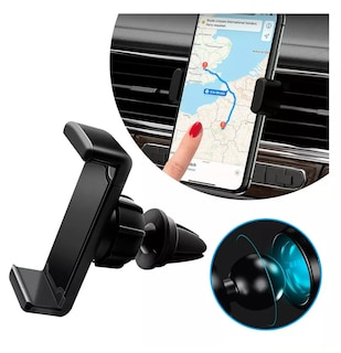 Foto 2 | Soporte Holder Para Celular Auto Rejilla Aire Acondicionado Negro