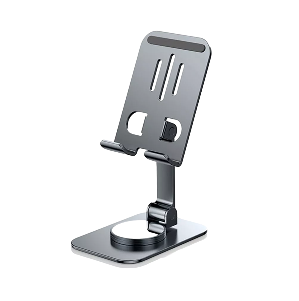 Soporte Ajustable De Aluminio Para Teléfono/tablet/consola Gris