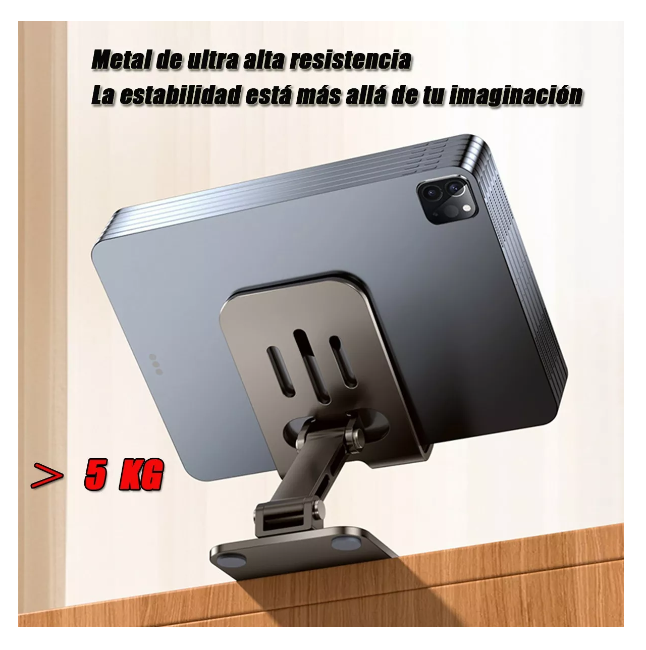 Foto 3 pulgar | Soporte Ajustable De Aluminio Para Teléfono/tablet/consola Gris