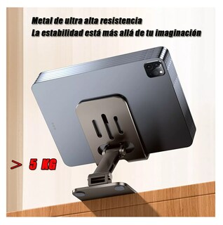 Foto 2 | Soporte Ajustable De Aluminio Para Teléfono/tablet/consola Gris