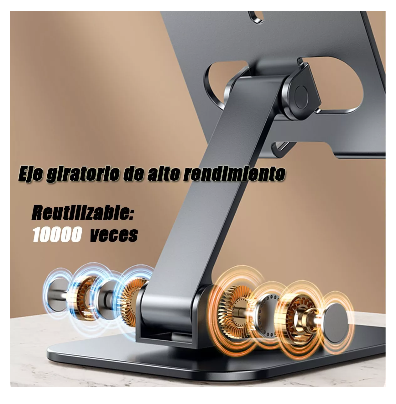 Foto 6 pulgar | Soporte Ajustable De Aluminio Para Teléfono/tablet/consola Gris