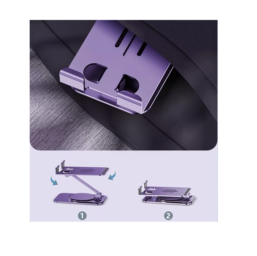 Foto 3 pulgar | Soporte Ajustable De Aluminio Para Teléfono/tablet/consola Violeta