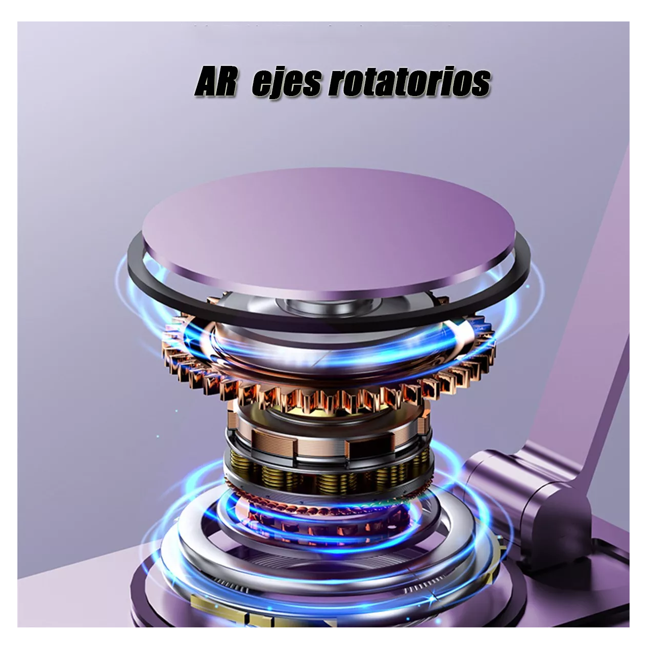 Foto 4 pulgar | Soporte Ajustable De Aluminio Para Teléfono/tablet/consola Violeta