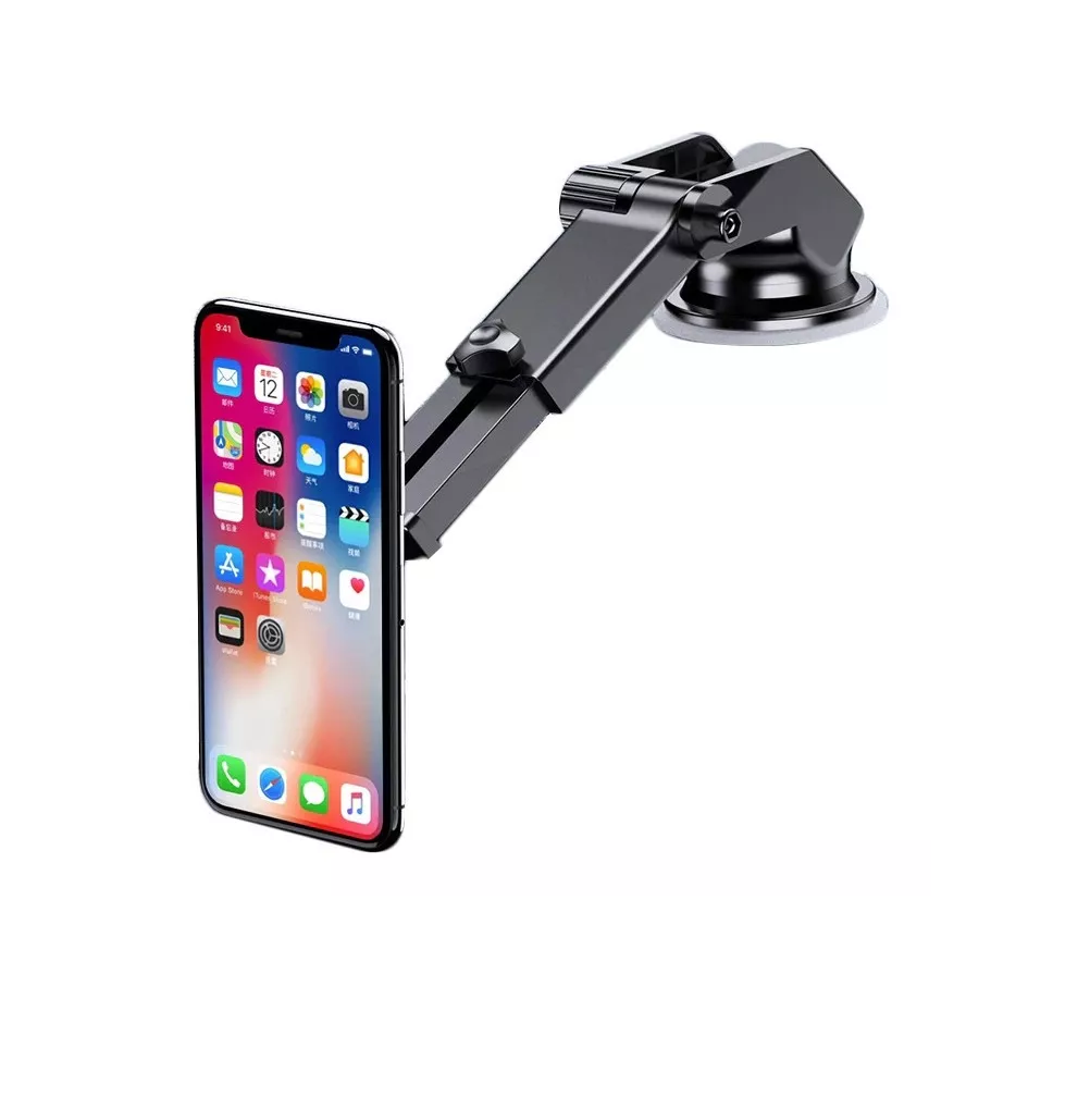 Foto 4 pulgar | Soporte Base Para Celular Auto Tablero Ventosa Magnetico Iman 360 Negro