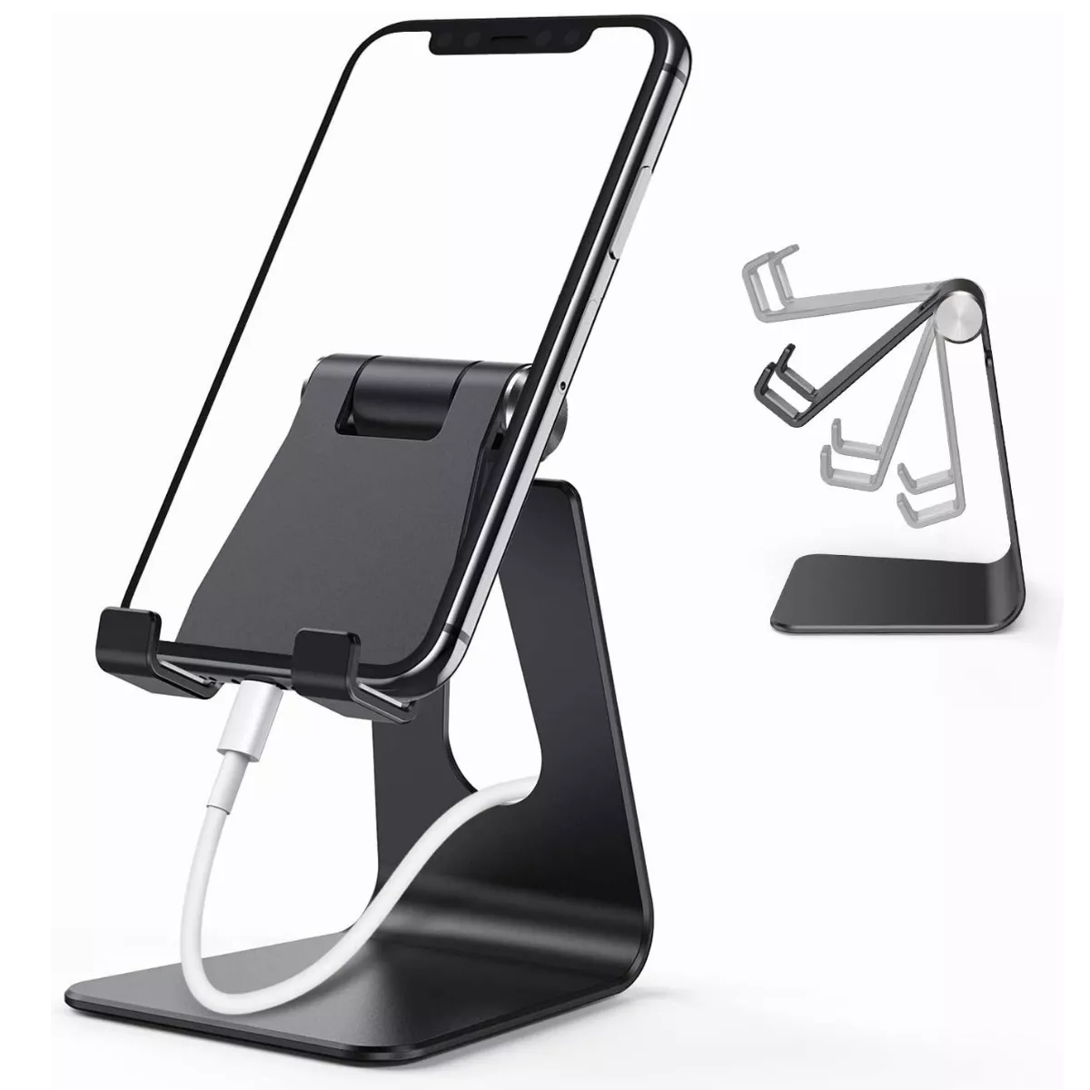 Foto 4 pulgar | Soporte para Teléfono de Aluminio Eo Safe Imports Esi-16086 Negro