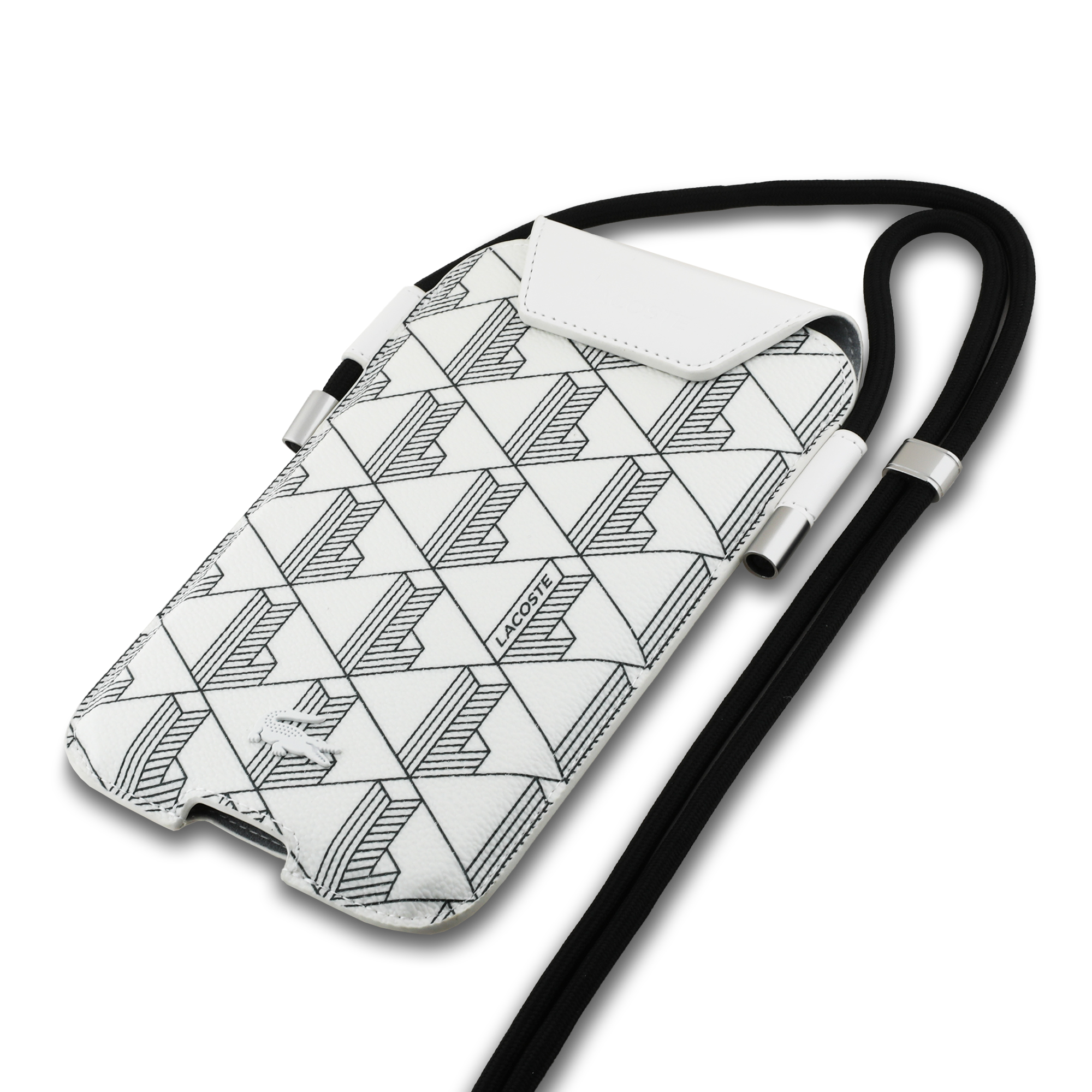 Foto 4 pulgar | Cartera Lacoste Universal Monograma - Blanco Original