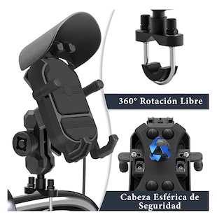 Foto 5 | Soporte Portacelular Antirrobo Lab.G para Motocicleta Amortiguador Negro