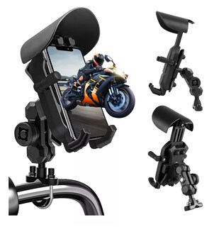 Foto 3 | Soporte Portacelular Antirrobo Belug para Motocicleta Amortiguador Negro