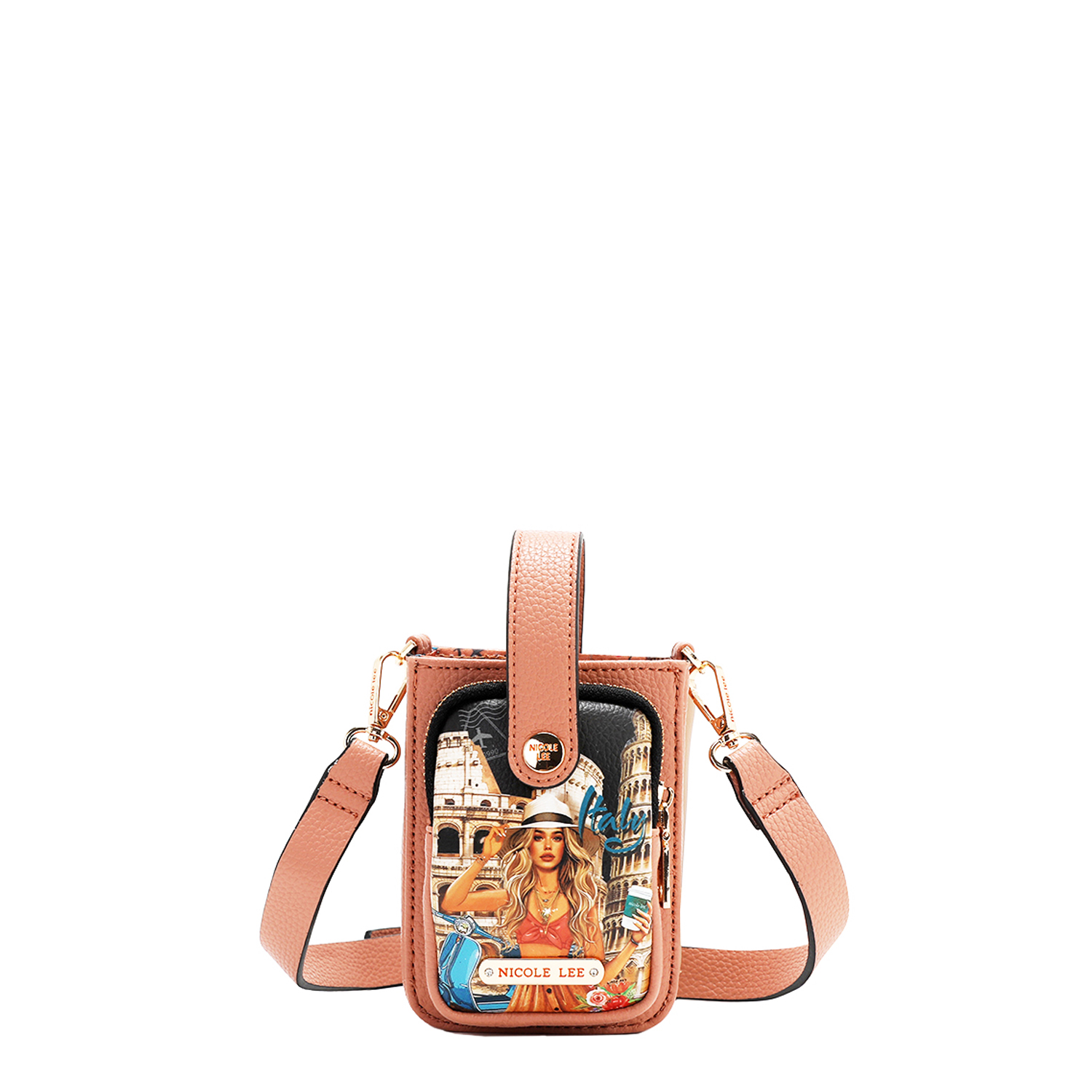 Foto 4 pulgar | Bolsa para Celular Nicole Lee Estampado Martha Travel