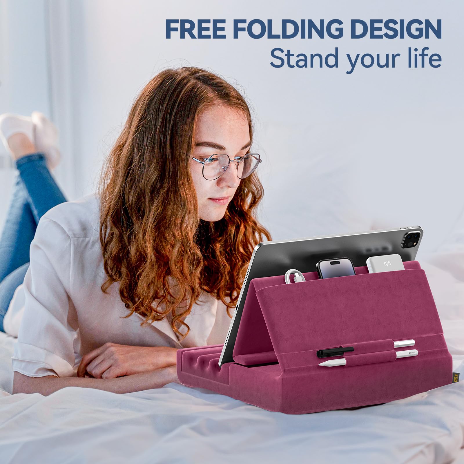 Foto 4 pulgar | Soporte De Almohada Para Tableta Kdd Plegable Para Ipad, Para Regazo, Cama Y Escritorio - Venta Internacional.