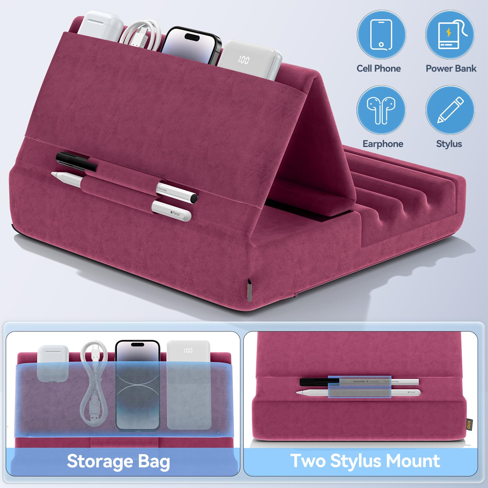 Foto 6 pulgar | Soporte De Almohada Para Tableta Kdd Plegable Para Ipad, Para Regazo, Cama Y Escritorio - Venta Internacional.
