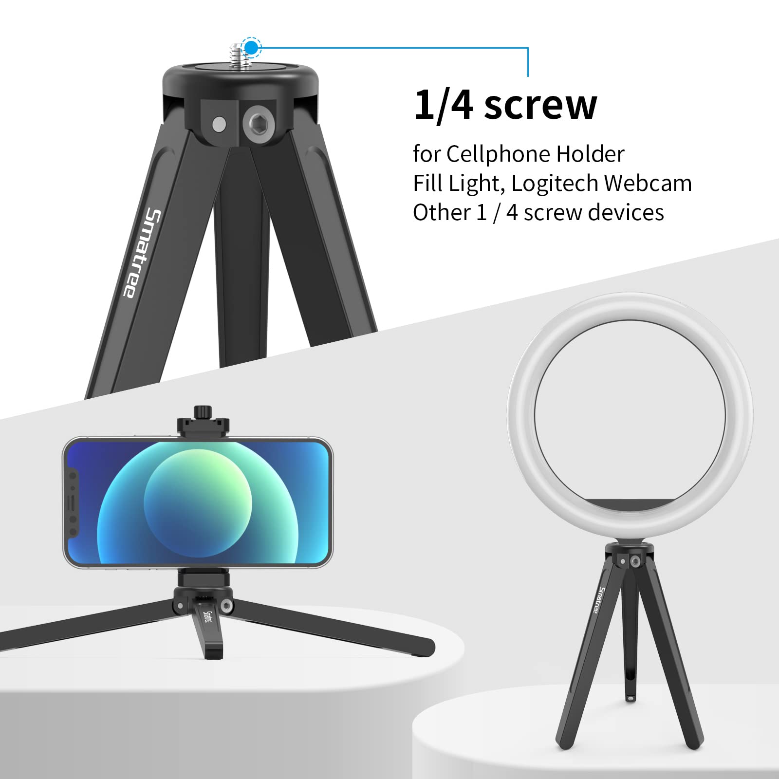 Foto 4 pulgar | Mini Mesa De Escritorio Con Trípode Smatree Metal Para Gopro Hero - Venta Internacional.
