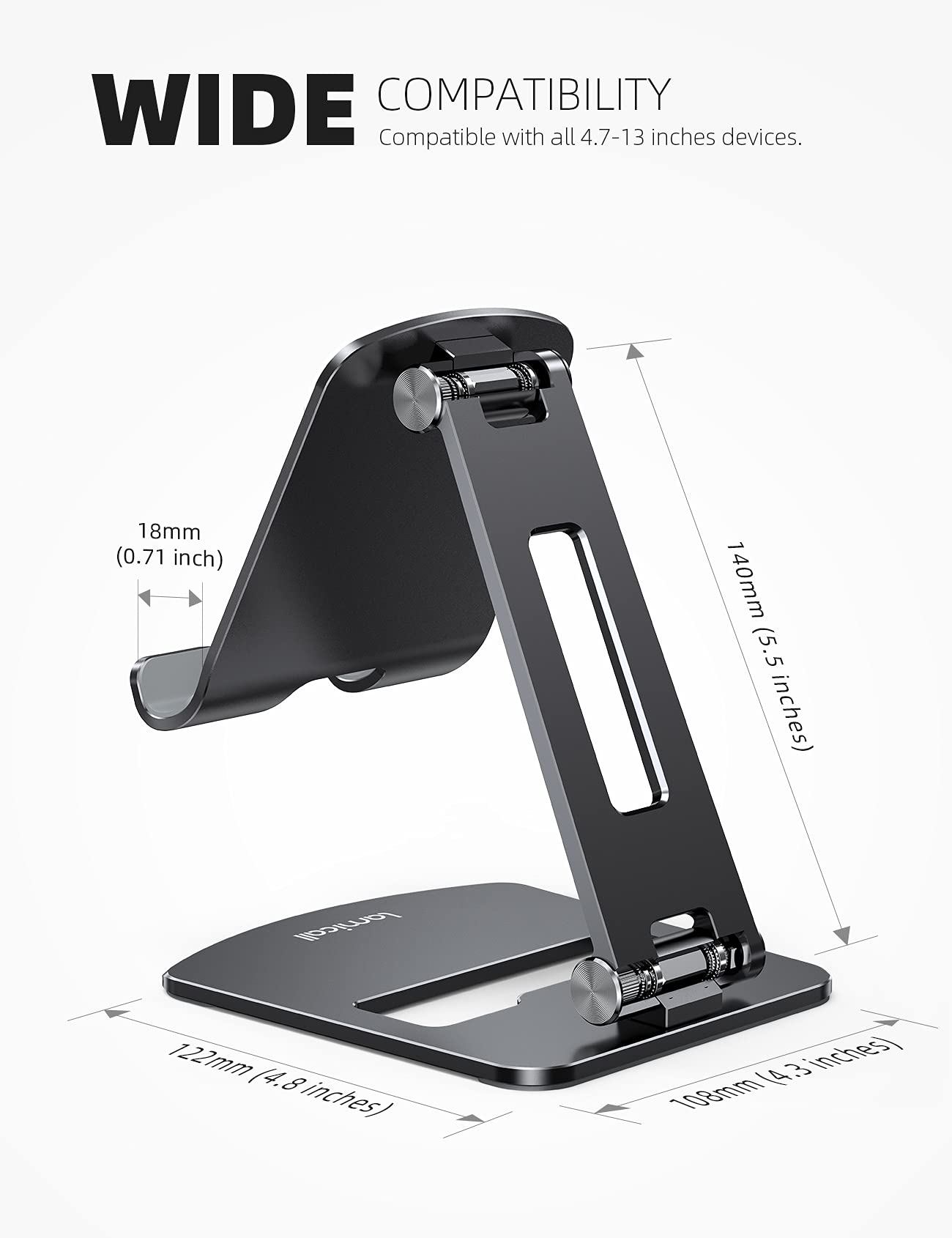 Foto 6 pulgar | Soporte Para Tableta Lamicall Soporte Plegable Para Tabletas De 4,7 A 13 Pulgadas - Venta Internacional.