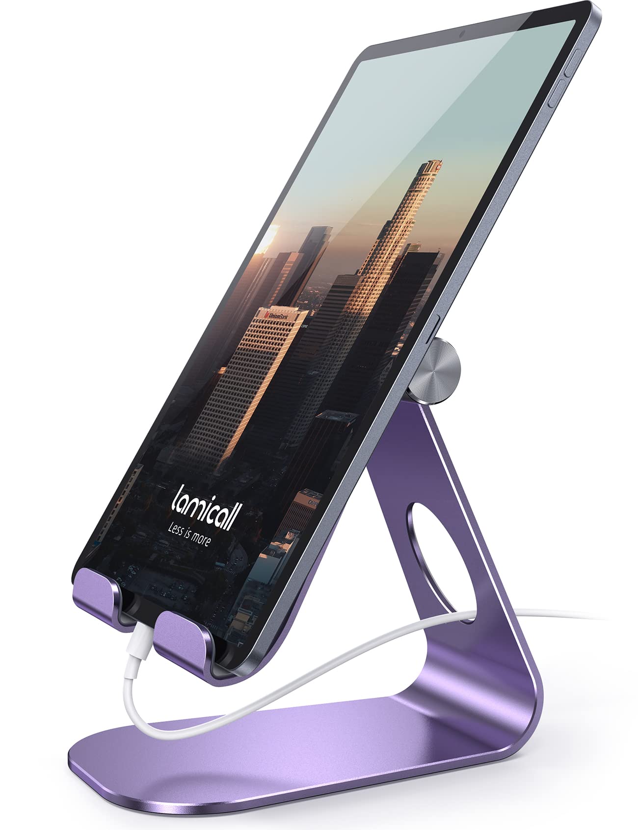 Soporte Para Tableta Lamicall, Soporte De Escritorio Ajustable, Color Morado - Venta Internacional.