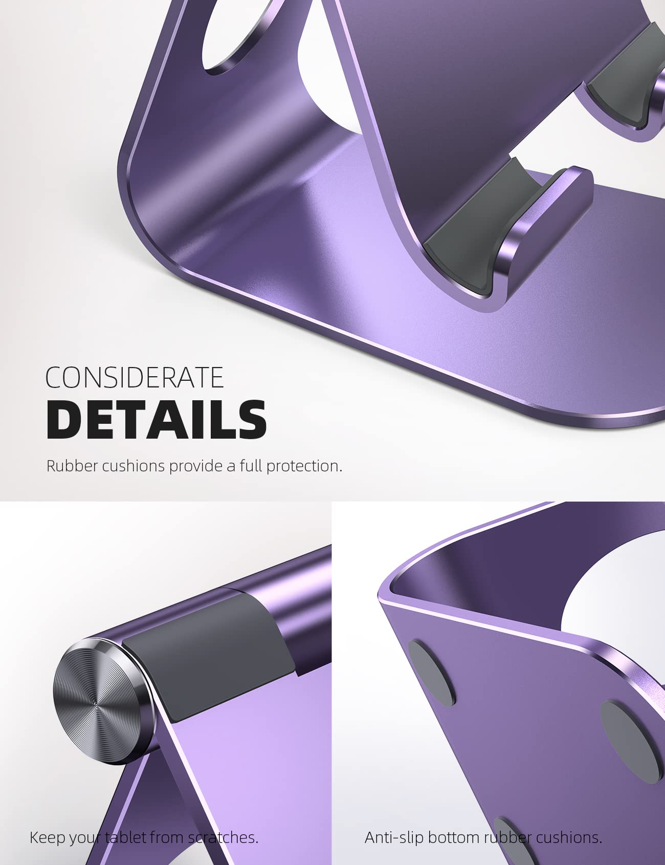 Foto 6 | Soporte Para Tableta Lamicall, Soporte De Escritorio Ajustable, Color Morado - Venta Internacional.