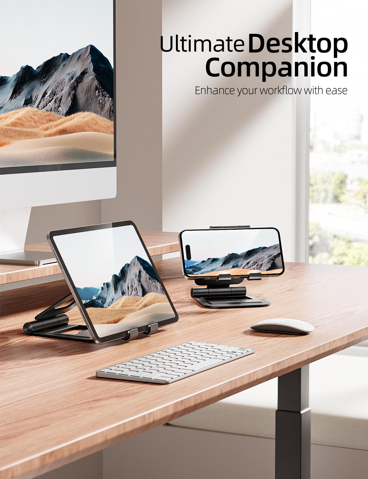 Foto 5 | Soporte Para Tableta Nulaxy, Doble Plegable, De Aluminio, Para Ipad, Negro - Venta Internacional.