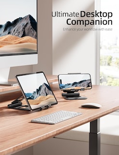 Foto 5 | Soporte Para Tableta Nulaxy, Doble Plegable, De Aluminio, Para Ipad, Negro - Venta Internacional.
