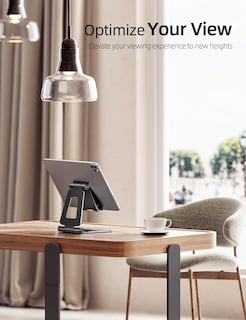 Foto 6 | Soporte Para Tableta Nulaxy, Doble Plegable, De Aluminio, Para Ipad, Negro - Venta Internacional.