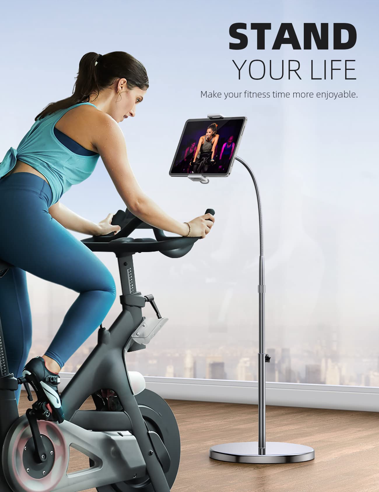 Foto 4 pulgar | Soporte De Suelo Para Tabletas Lamicall Con Cuello De Cisne, Giratorio, 4,7 A 12,9 - Venta Internacional.