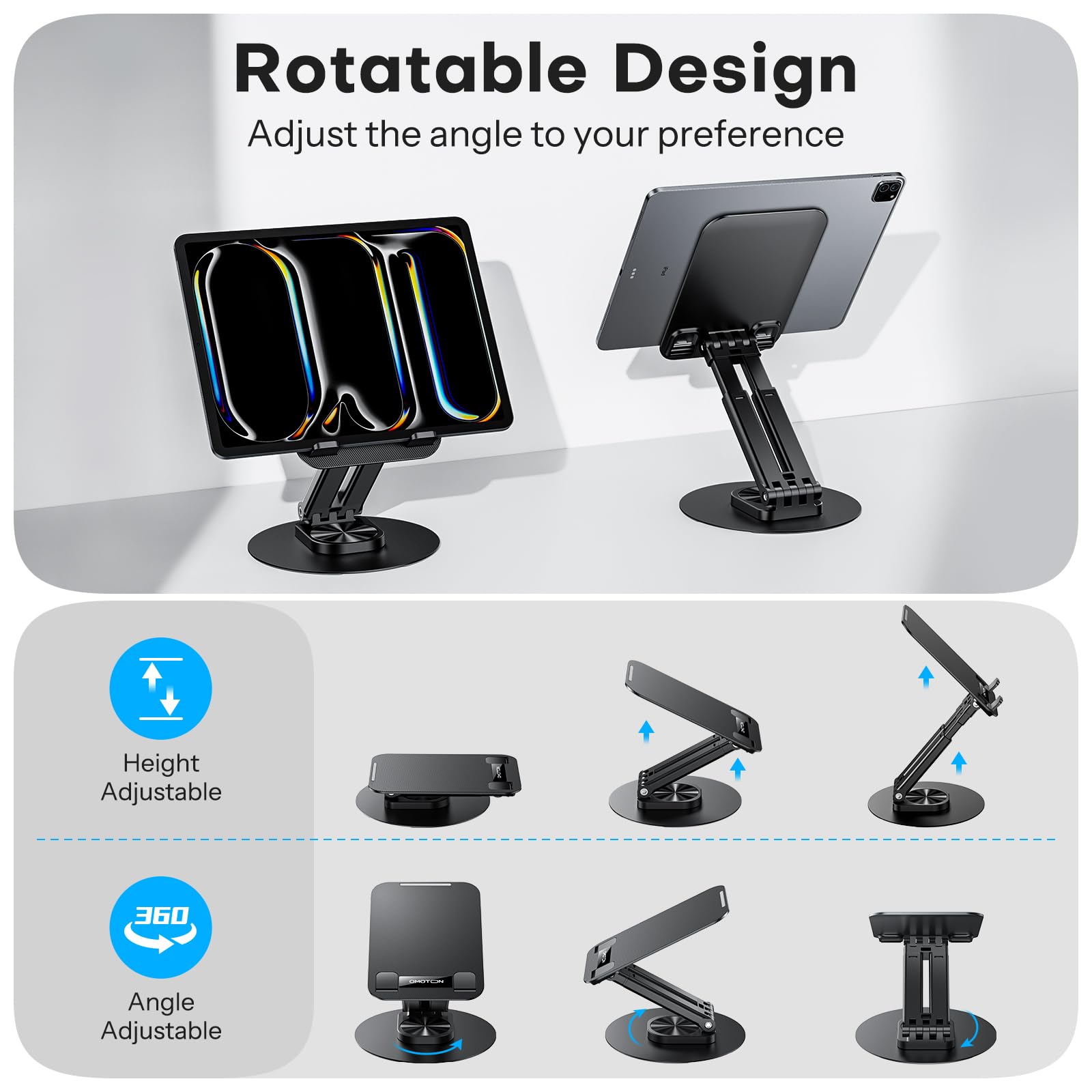 Foto 5 pulgar | Soporte Para Tableta Omoton, Soporte Ajustable Para Ipad 4-15.6 - Venta Internacional.