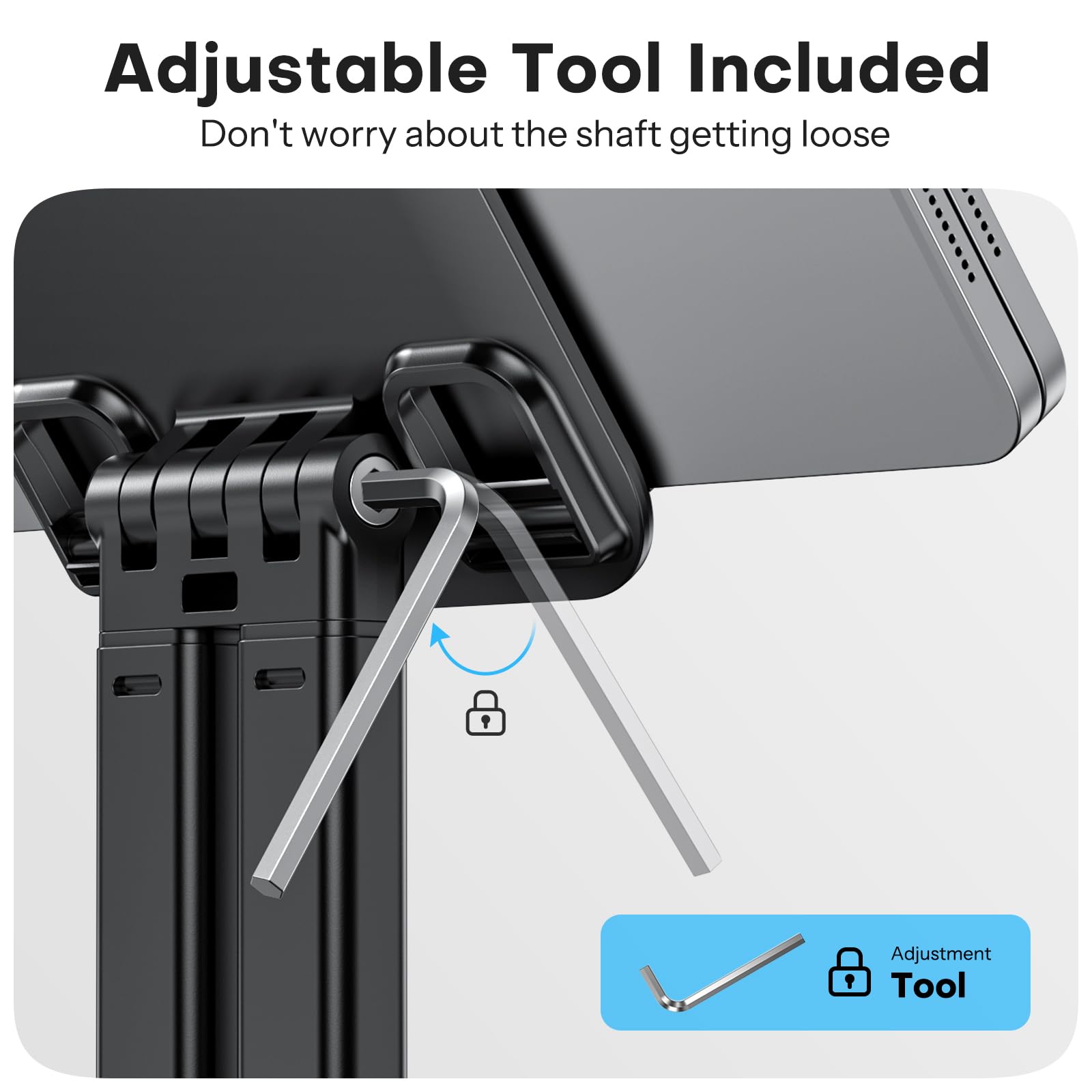 Foto 5 | Soporte Para Tableta Omoton, Soporte Ajustable Para Ipad 4-15.6 - Venta Internacional.