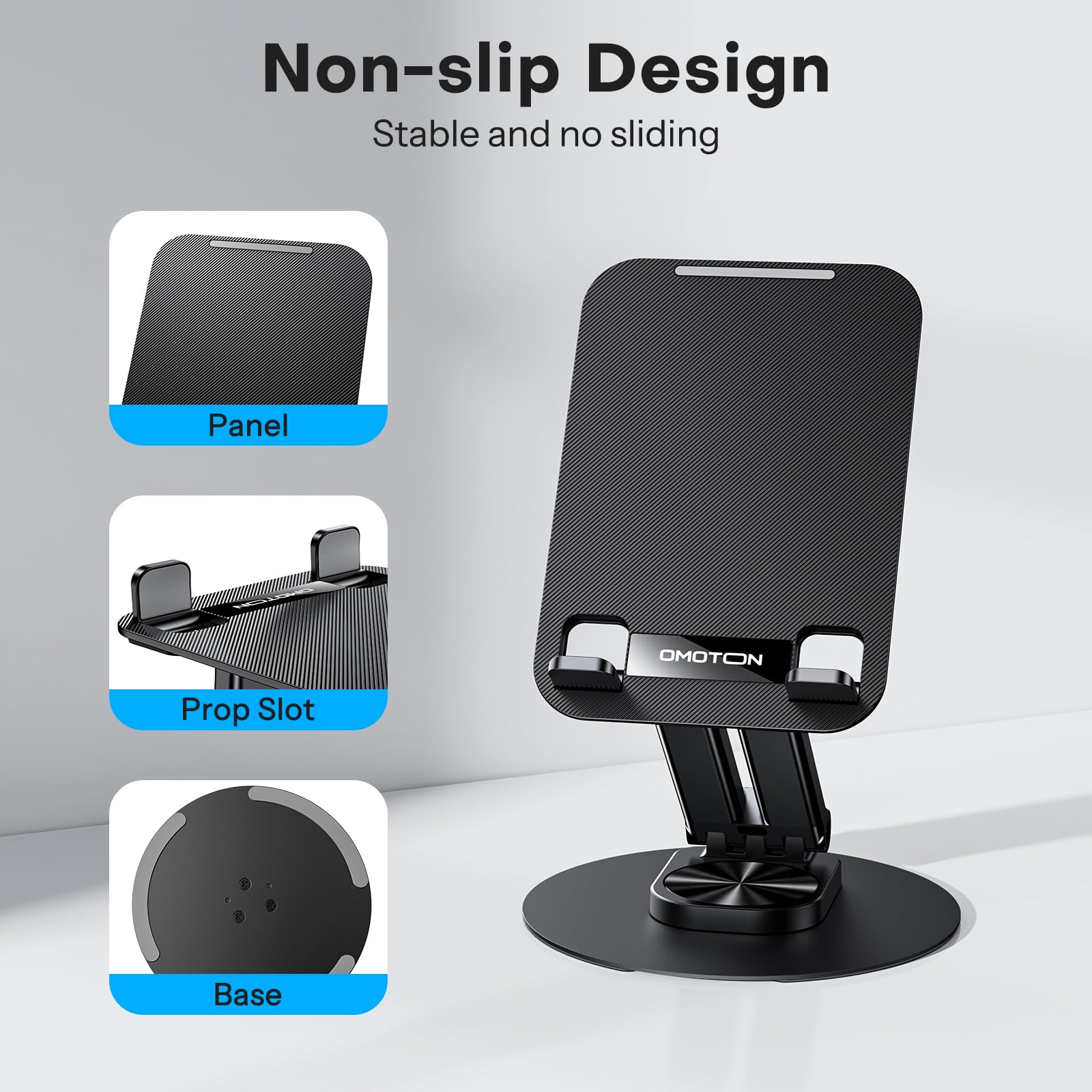 Foto 6 | Soporte Para Tableta Omoton, Soporte Ajustable Para Ipad 4-15.6 - Venta Internacional.
