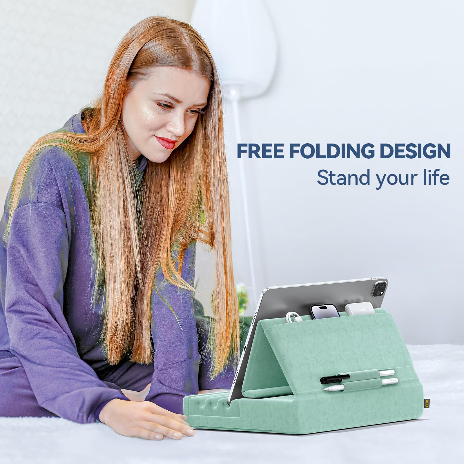 Foto 2 | Soporte De Almohada Para Tableta Kdd Plegable Para Ipad, Para Regazo, Cama Y Escritorio - Venta Internacional.