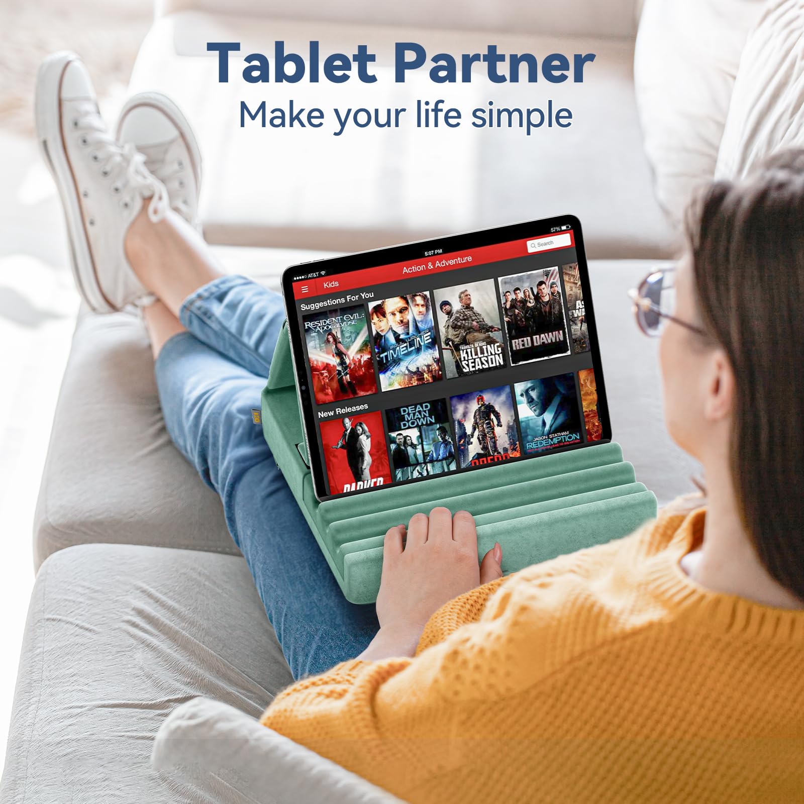 Foto 4 pulgar | Soporte De Almohada Para Tableta Kdd Plegable Para Ipad, Para Regazo, Cama Y Escritorio - Venta Internacional.