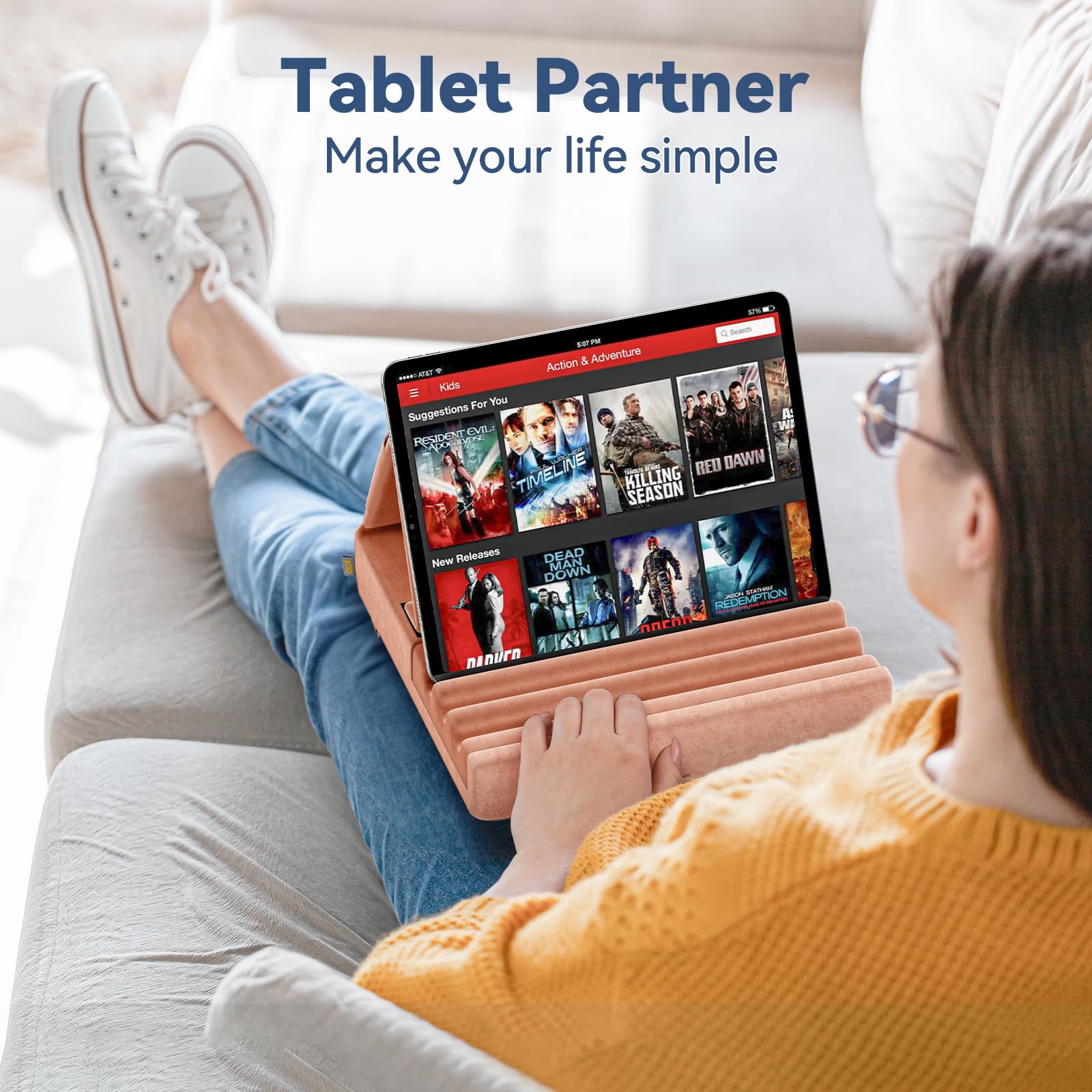 Foto 4 pulgar | Soporte De Almohada Para Tableta Kdd Plegable Para Ipad, Para Regazo, Cama Y Escritorio - Venta Internacional.