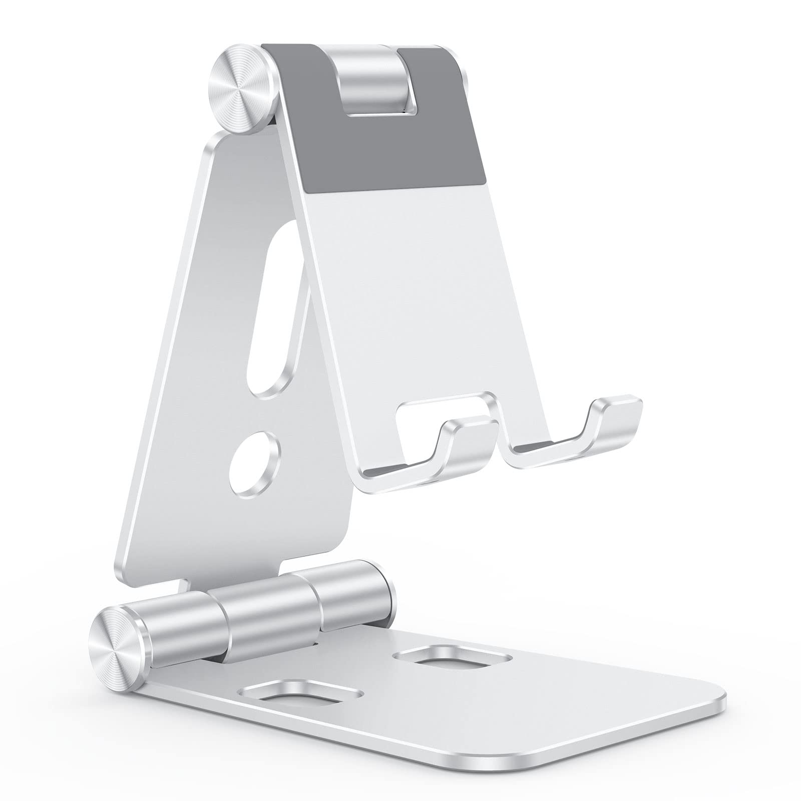 Foto 1 | Soporte Para Teléfono Celular Omoton C4 Plegable De Aluminio Plateado - Venta Internacional.