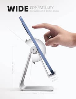 Foto 5 | Soporte Para Teléfono Móvil Lamicall, Soporte De Escritorio Ajustable, Plateado - Venta Internacional.