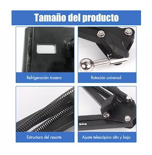 Foto 2 | Soporte Para Celular Ipad Tablet Ajustable Soporte Brazo, Belug Negro