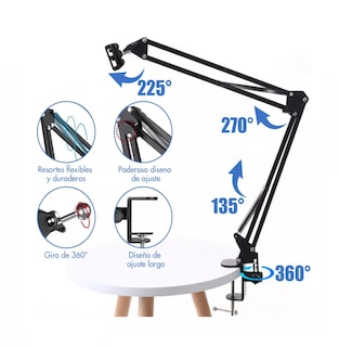Foto 4 | Soporte Para Celular Ipad Tablet Ajustable Soporte Brazo, Belug Negro