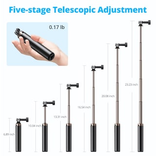 Foto 2 | Soporte De Trípode Selfie Stick Akaso De 60 Cm Para Cámaras De Acción - Venta Internacional.