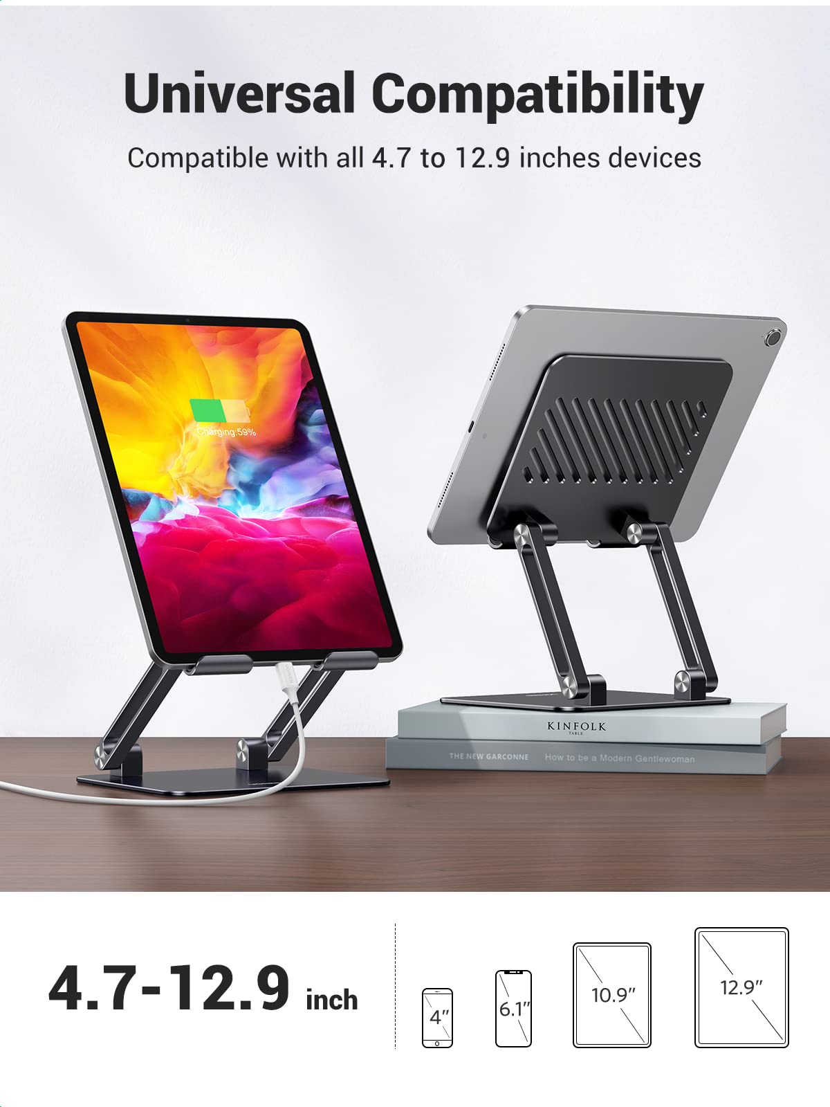 Foto 7 pulgar | Soporte De Tableta Ugreen De Aluminio Para Ipad Pro Air Mini - Venta Internacional.