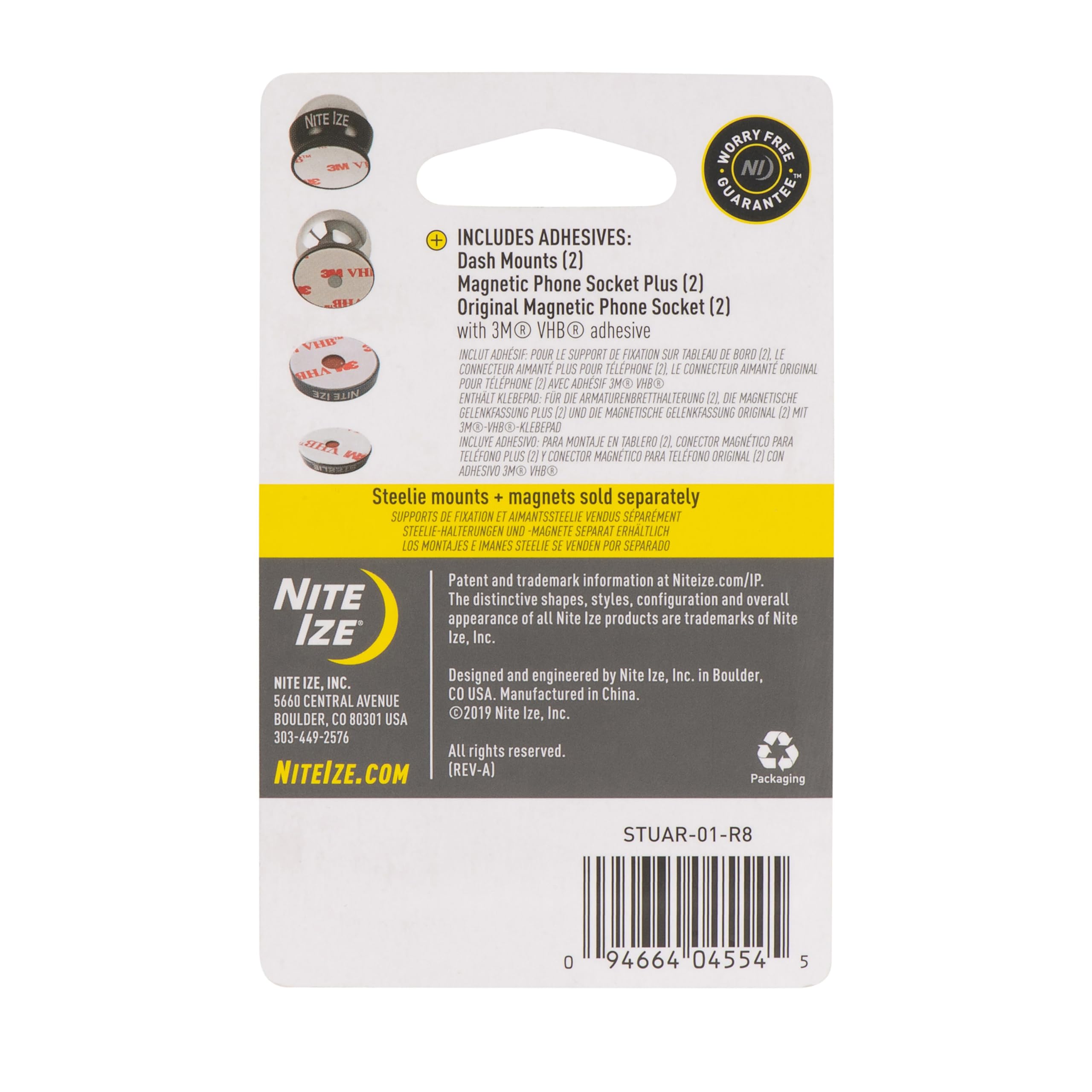 Foto 3 pulgar | Kit De Reemplazo De Adhesivos Nite Ize Steelie Universal, Paquete De 3 - Venta Internacional.