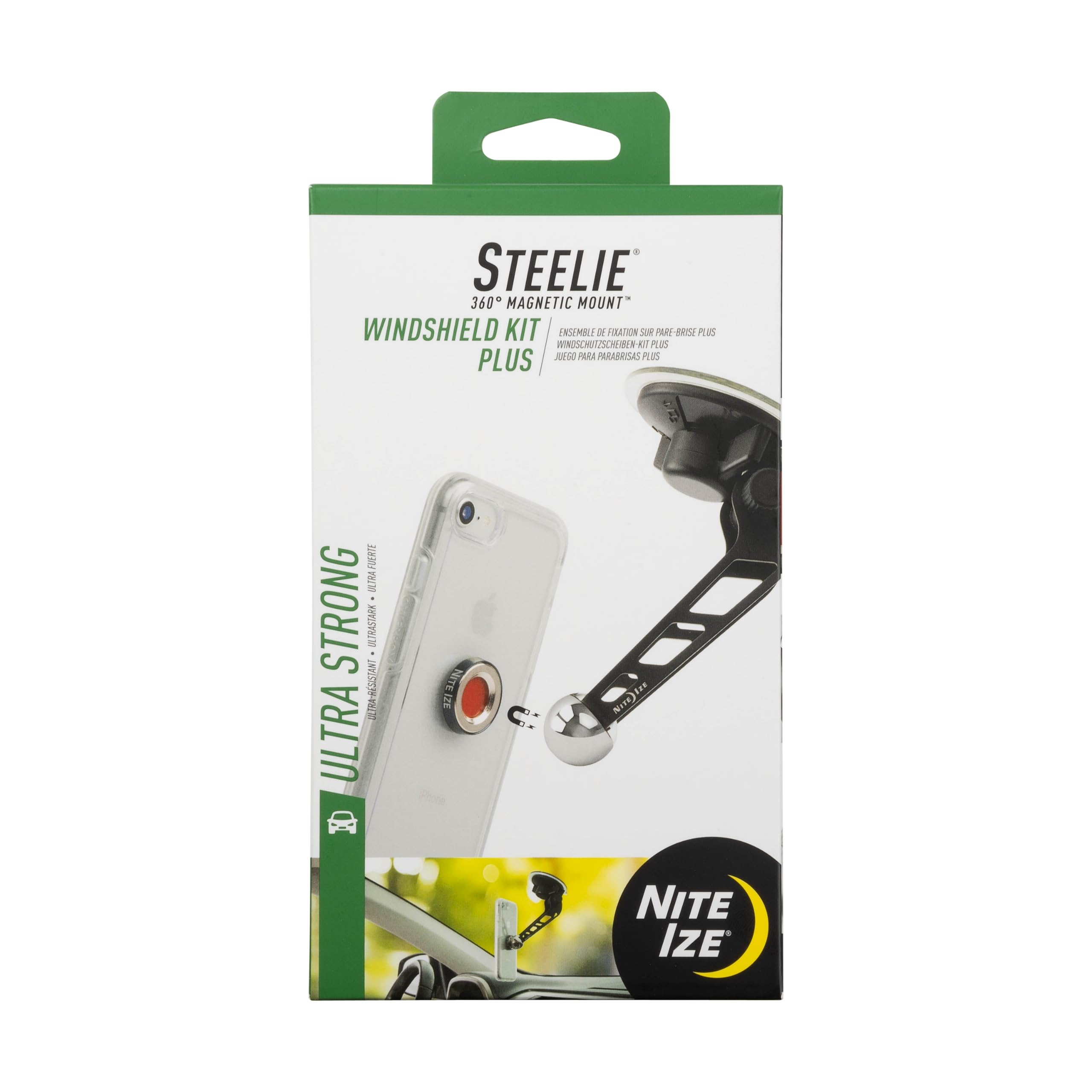 Foto 2 pulgar | Soporte Para Parabrisas De Coche Nite Ize Original Steelie Para Teléfono Móvil - Venta Internacional.