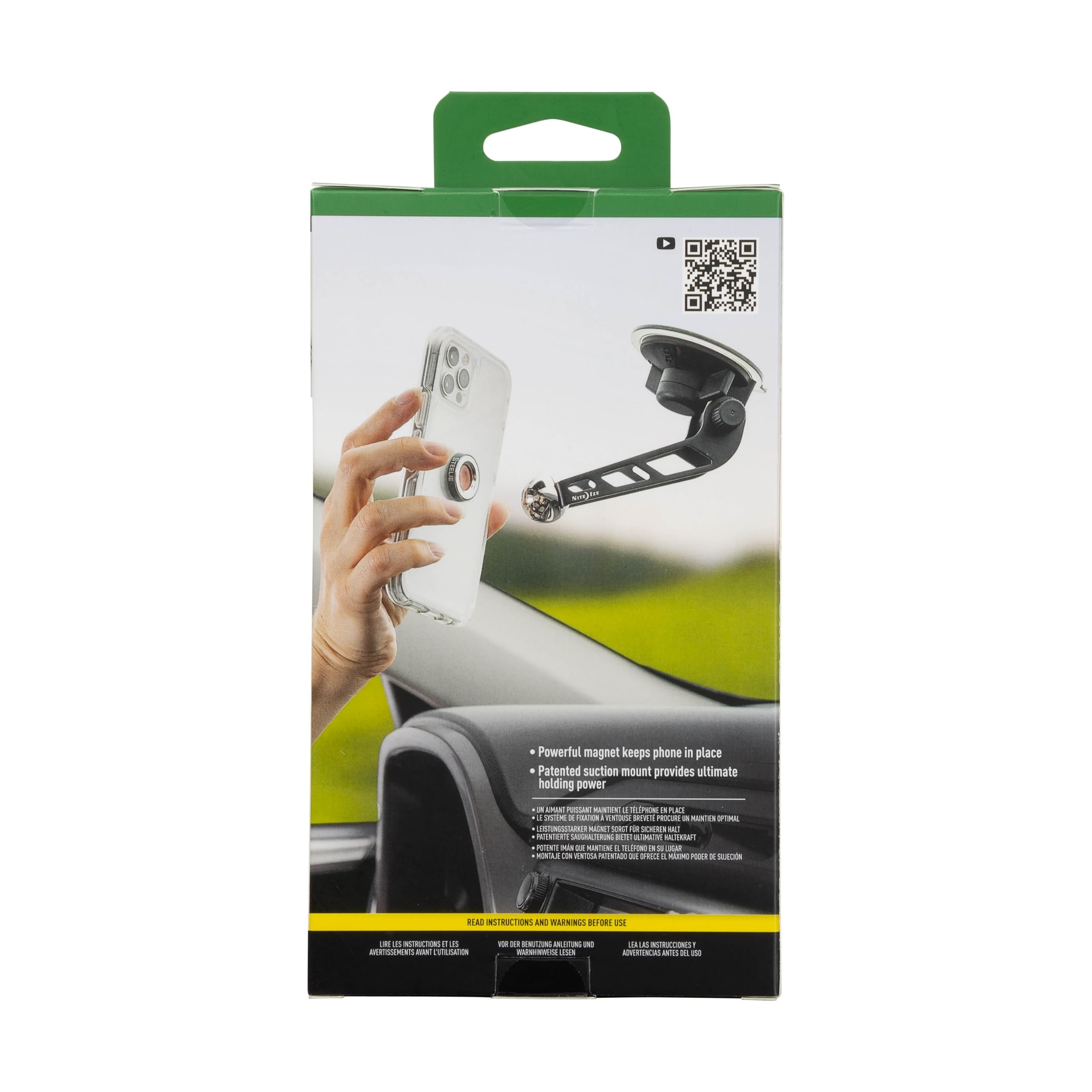 Foto 7 pulgar | Soporte Para Parabrisas De Coche Nite Ize Original Steelie Para Teléfono Móvil - Venta Internacional.