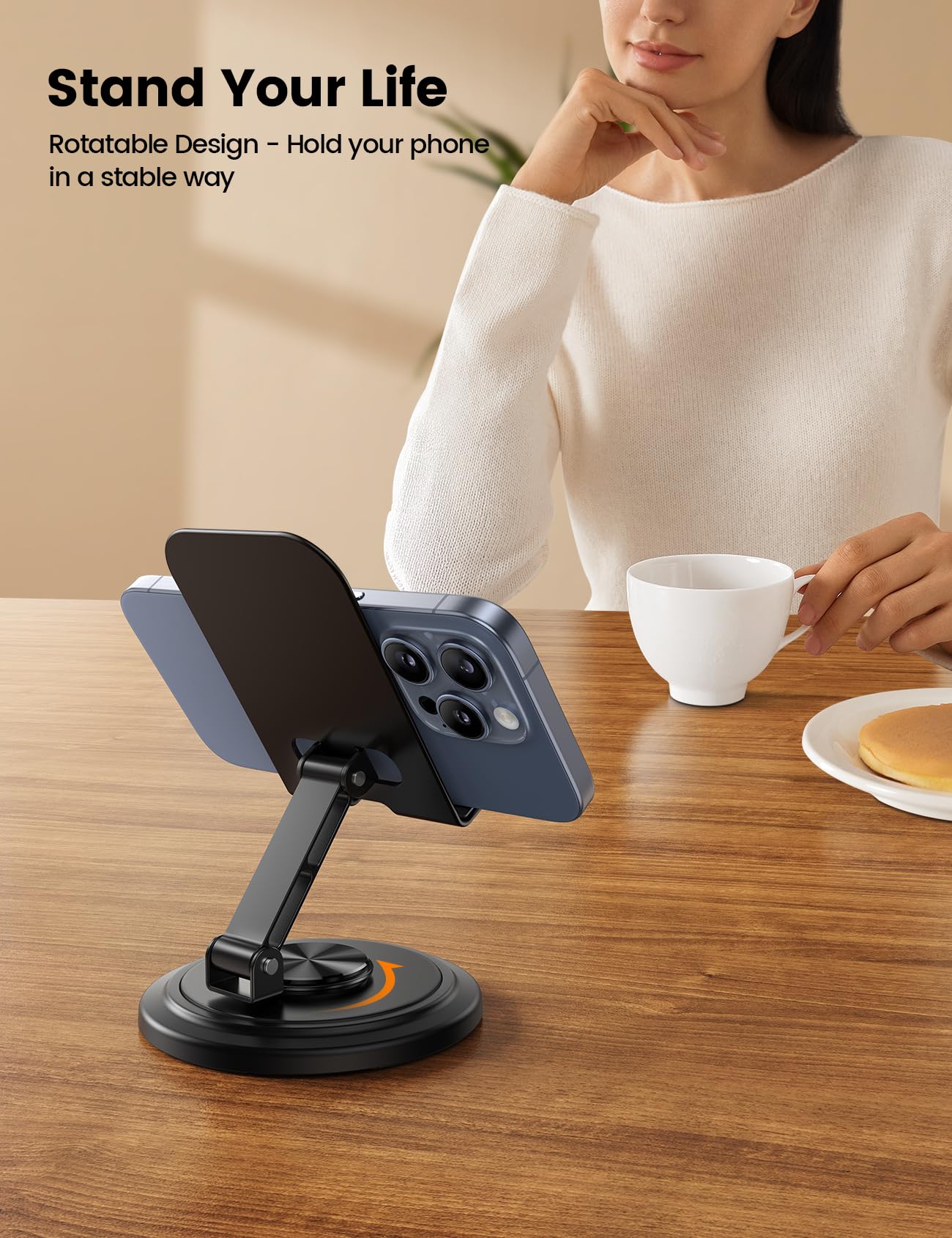 Foto 2 | Soporte De Teléfono Lamicall Ajustable Con Rotación De 360° Para Escritorio - Venta Internacional.